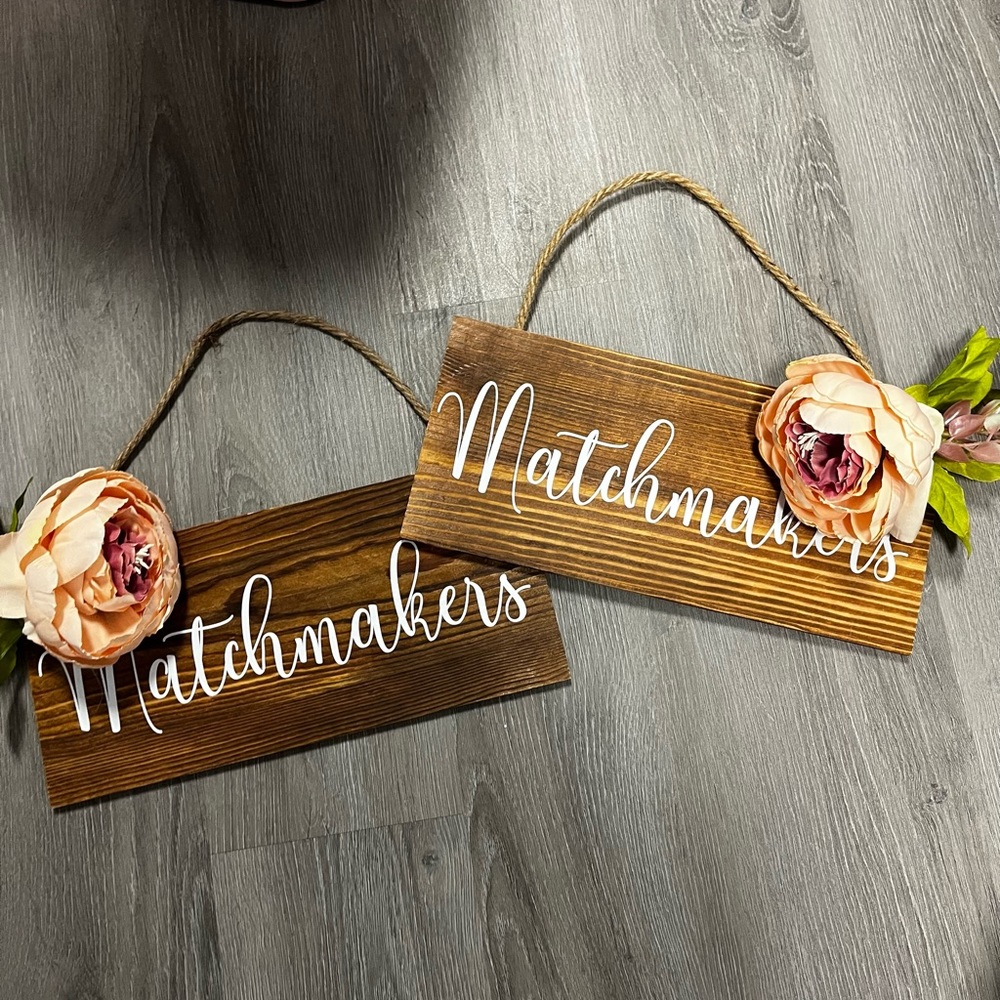 Wedding Matchmakers Signs